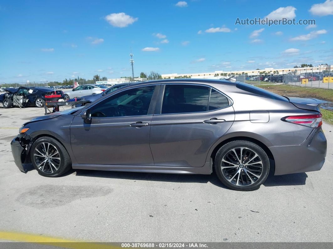 2019 Toyota Camry Se Серый vin: 4T1B11HK9KU725752