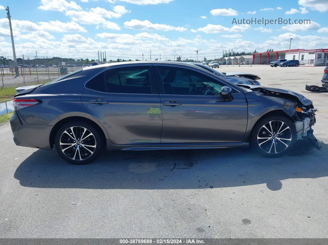 2019 Toyota Camry Se Серый vin: 4T1B11HK9KU725752