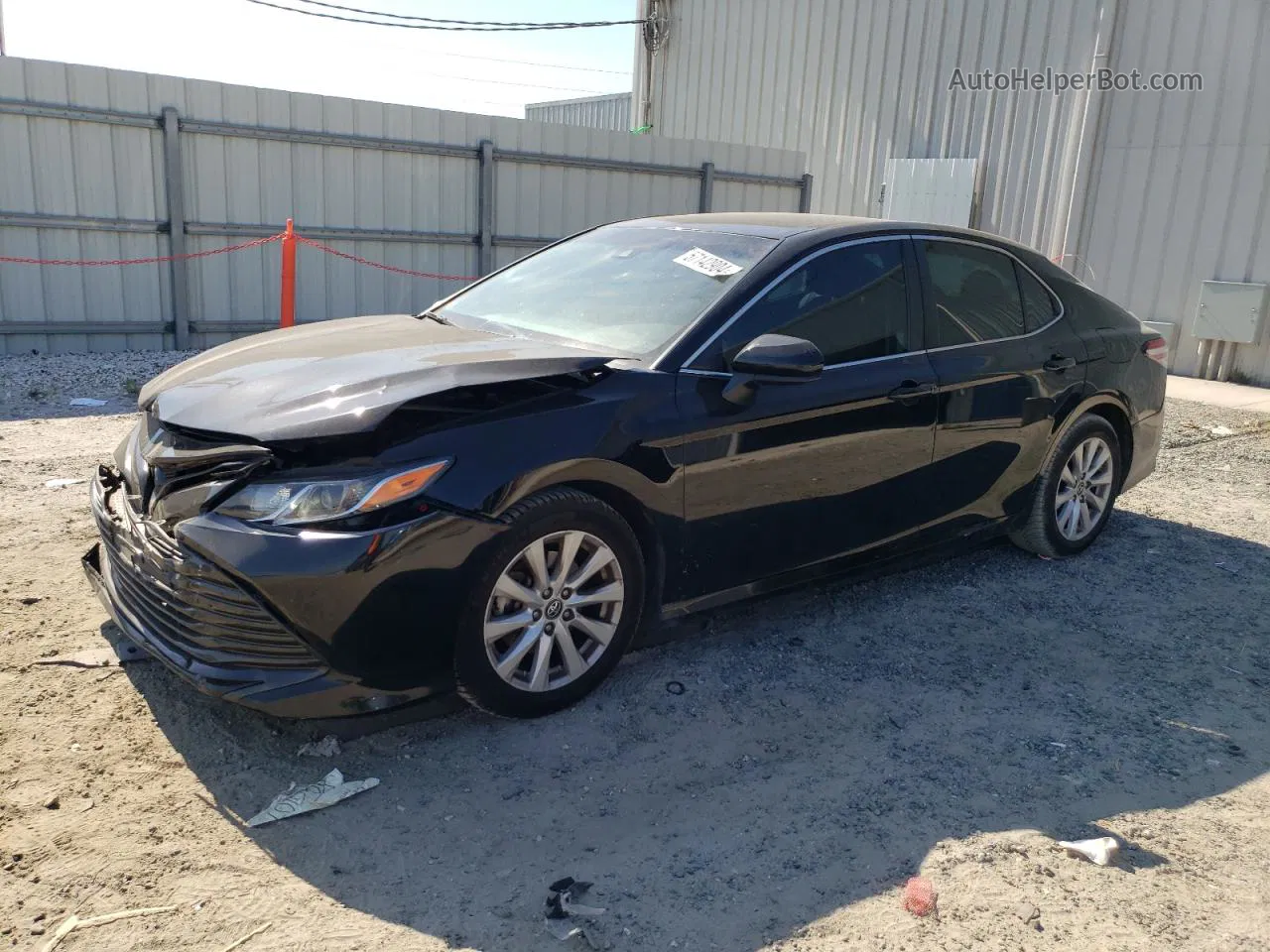 2019 Toyota Camry L Black vin: 4T1B11HK9KU728117