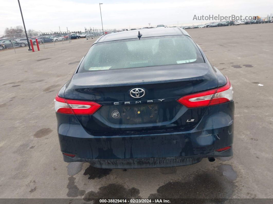 2019 Toyota Camry Le Синий vin: 4T1B11HK9KU739599