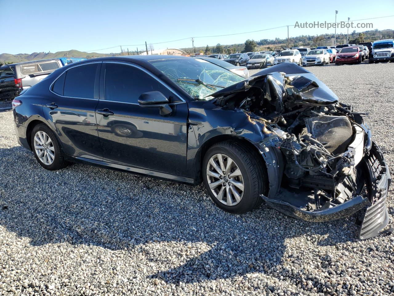 2019 Toyota Camry L Blue vin: 4T1B11HK9KU776958