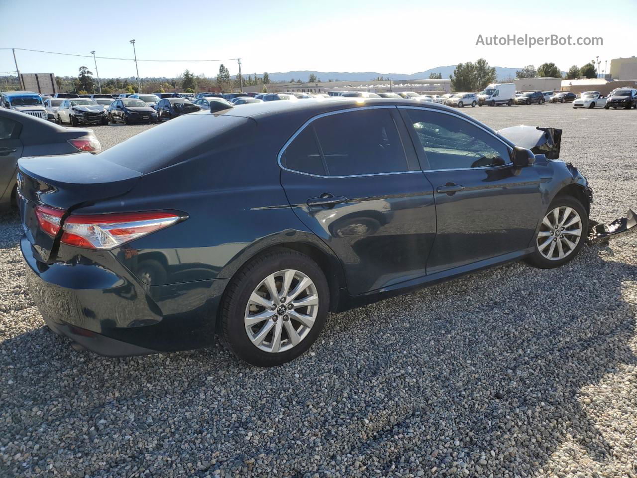 2019 Toyota Camry L Blue vin: 4T1B11HK9KU776958