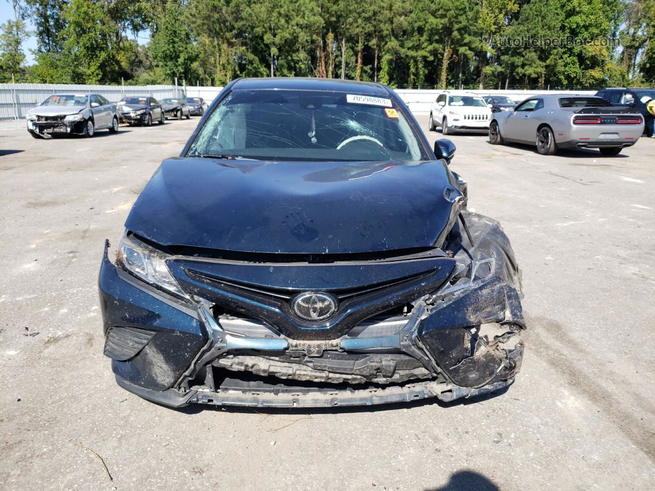 2019 Toyota Camry L Blue vin: 4T1B11HK9KU781058