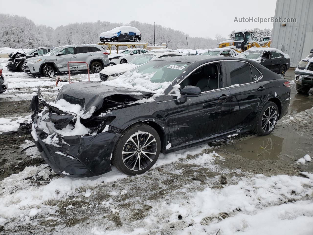 2019 Toyota Camry L Black vin: 4T1B11HK9KU796451