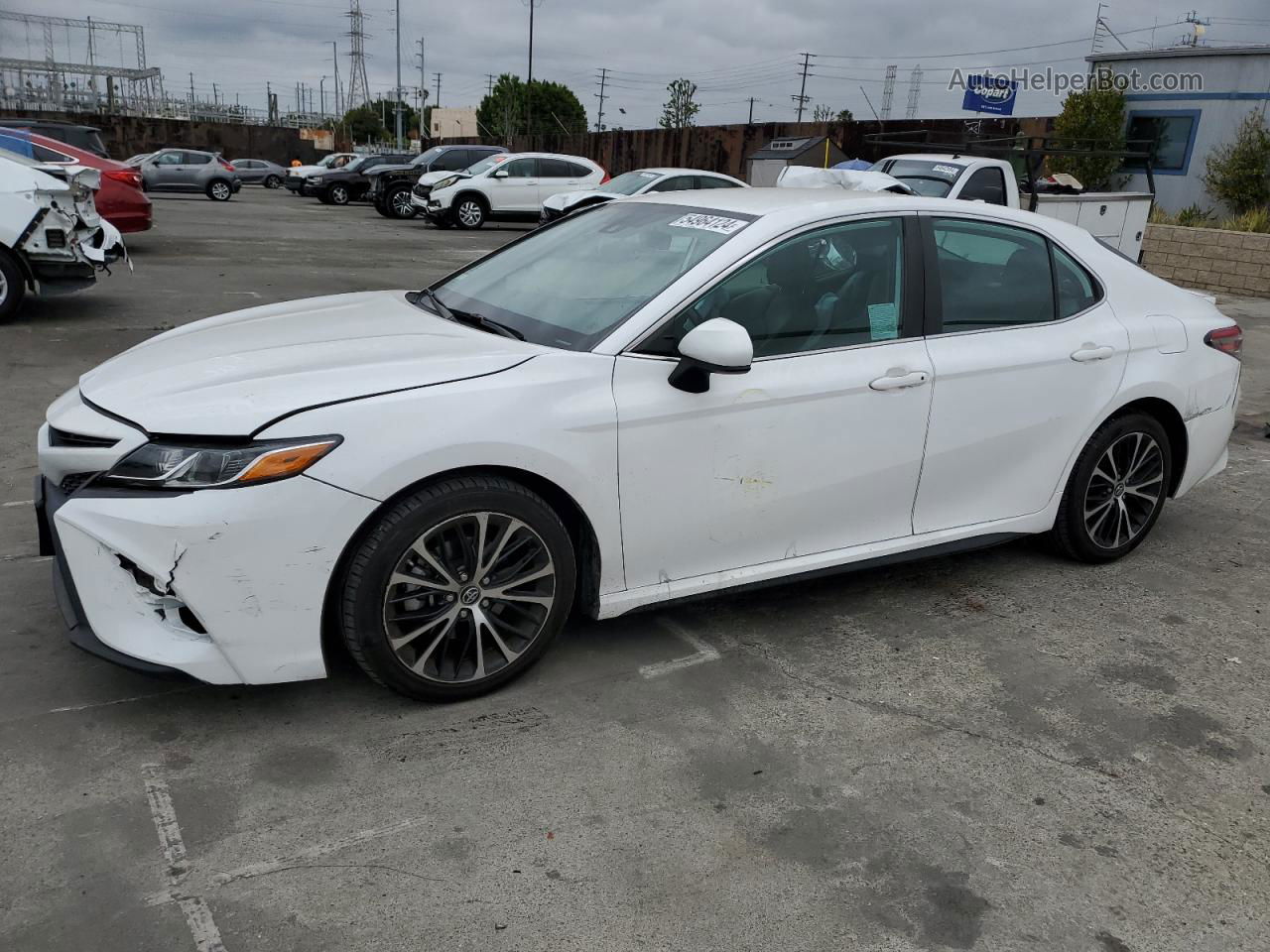 2019 Toyota Camry L White vin: 4T1B11HK9KU810591