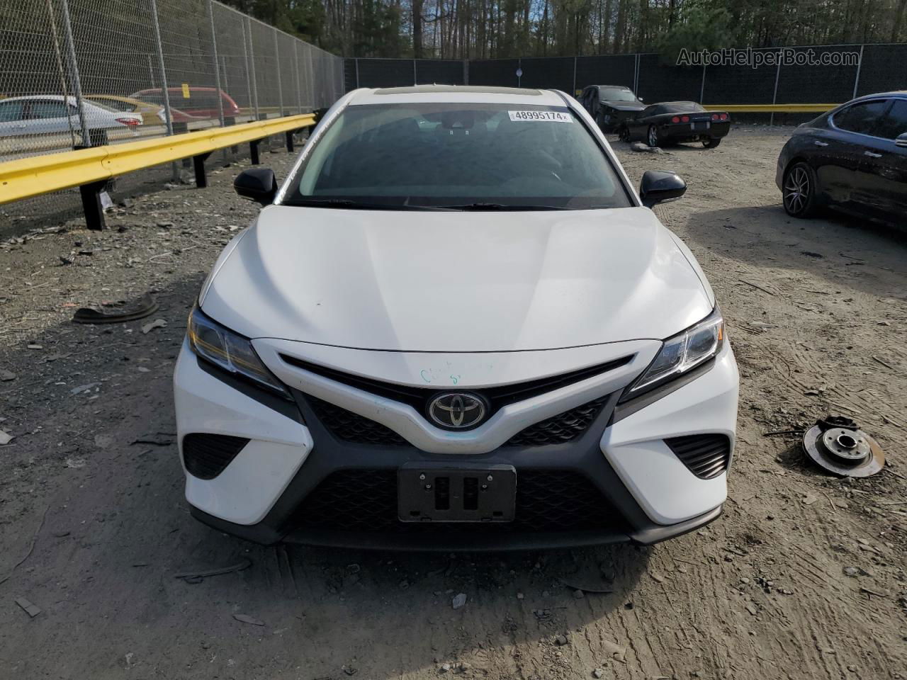 2019 Toyota Camry L White vin: 4T1B11HK9KU855028