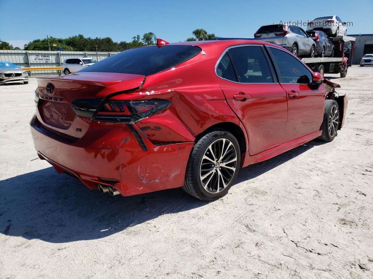 2019 Toyota Camry L Red vin: 4T1B11HKXKU175672