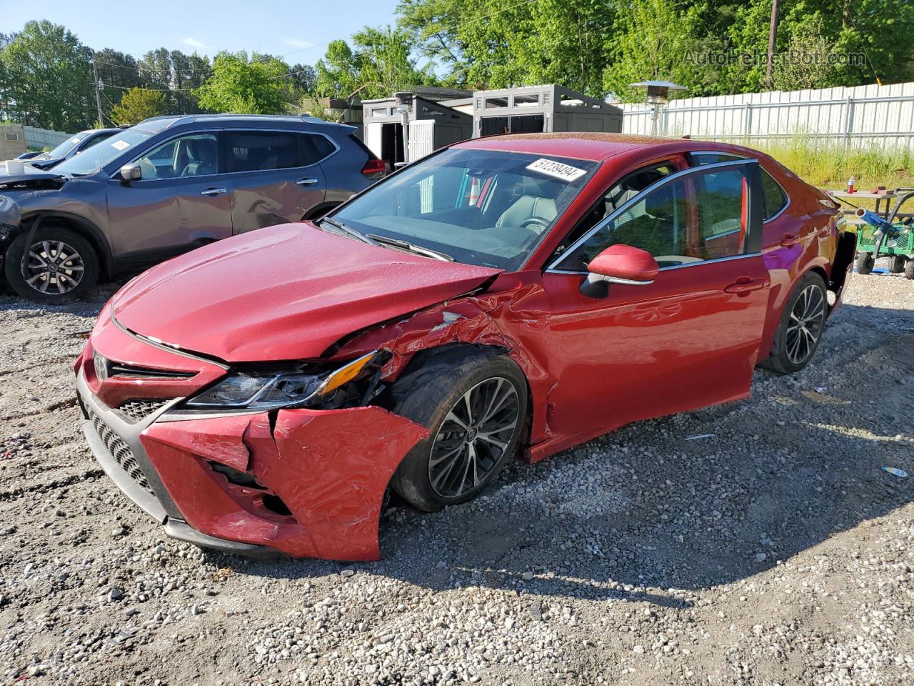 2019 Toyota Camry L Red vin: 4T1B11HKXKU186834