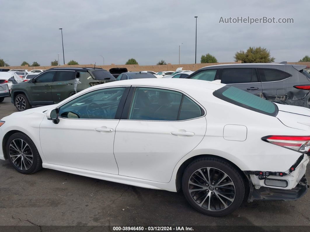 2019 Toyota Camry Se White vin: 4T1B11HKXKU206743