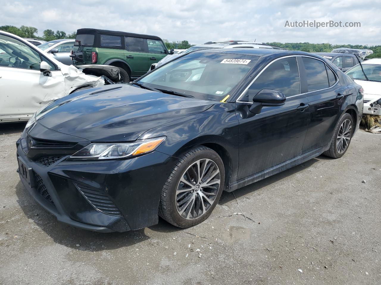 2019 Toyota Camry L Black vin: 4T1B11HKXKU217368