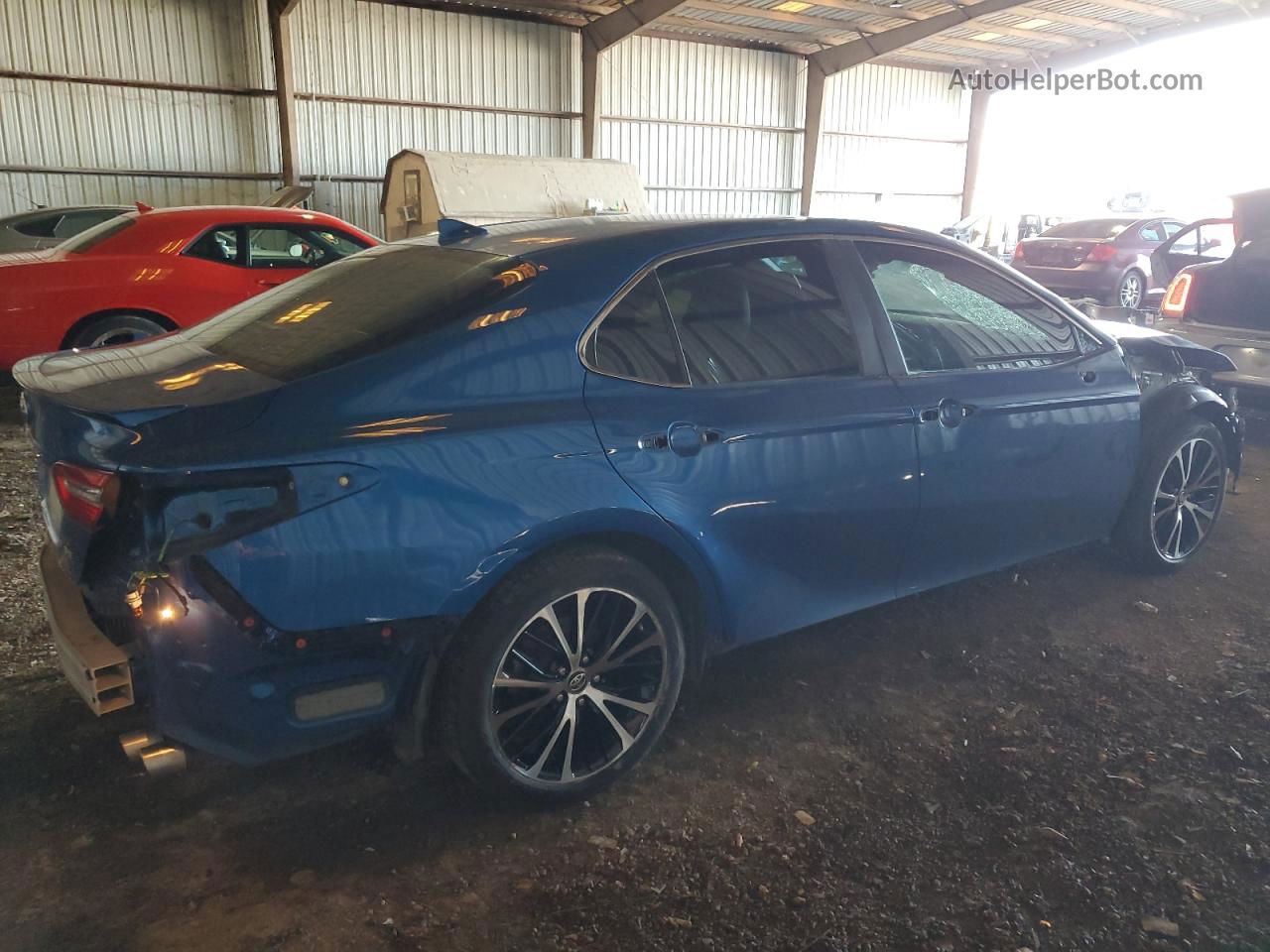 2019 Toyota Camry L Blue vin: 4T1B11HKXKU223994