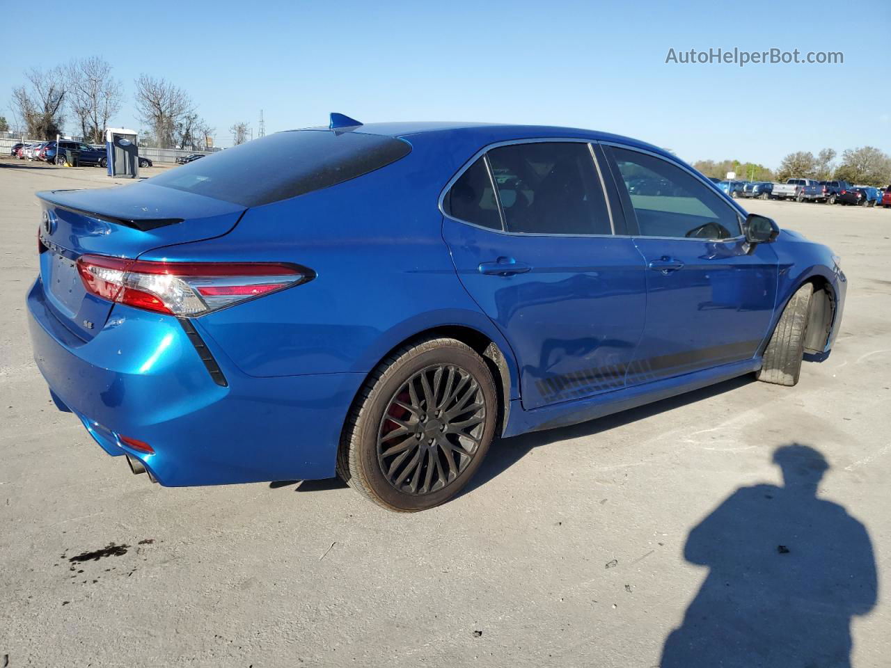 2019 Toyota Camry L Синий vin: 4T1B11HKXKU240374