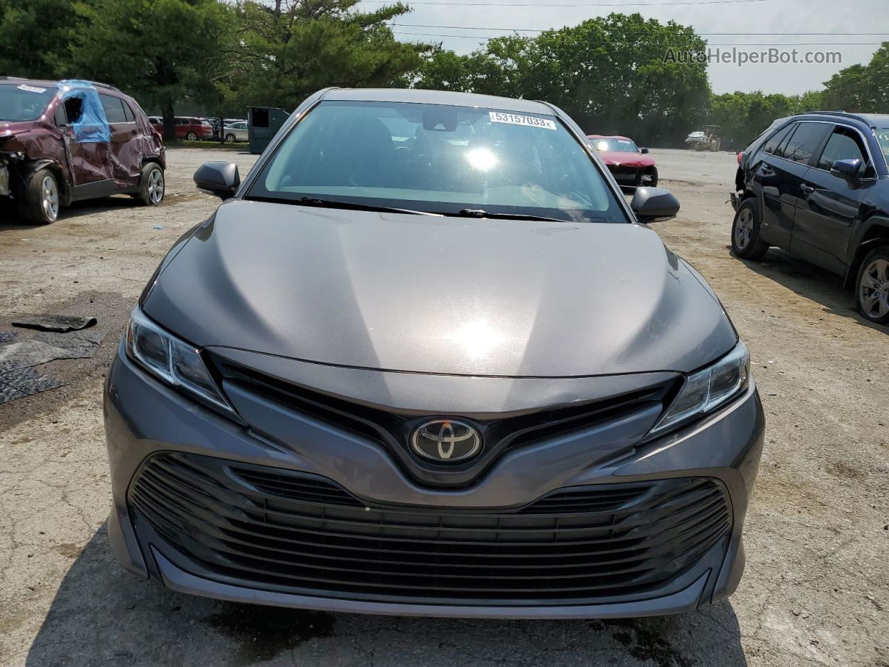 2019 Toyota Camry L Gray vin: 4T1B11HKXKU244215