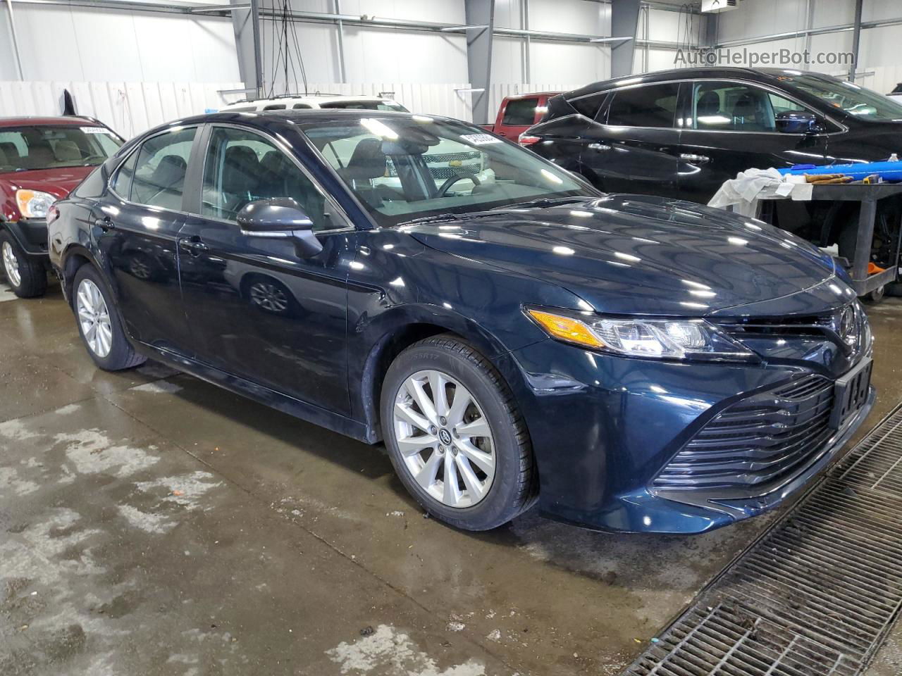 2019 Toyota Camry L Blue vin: 4T1B11HKXKU247941