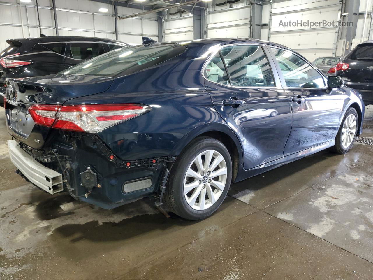 2019 Toyota Camry L Blue vin: 4T1B11HKXKU247941