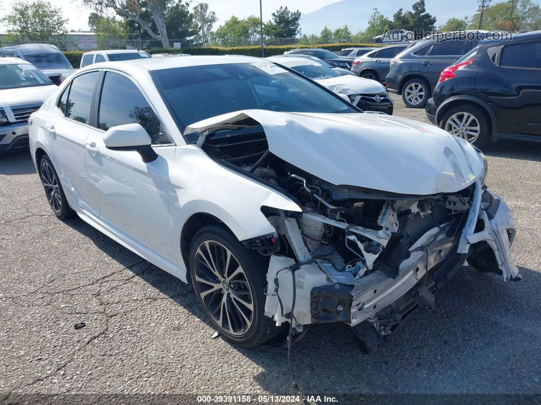 2019 Toyota Camry Se White vin: 4T1B11HKXKU252587