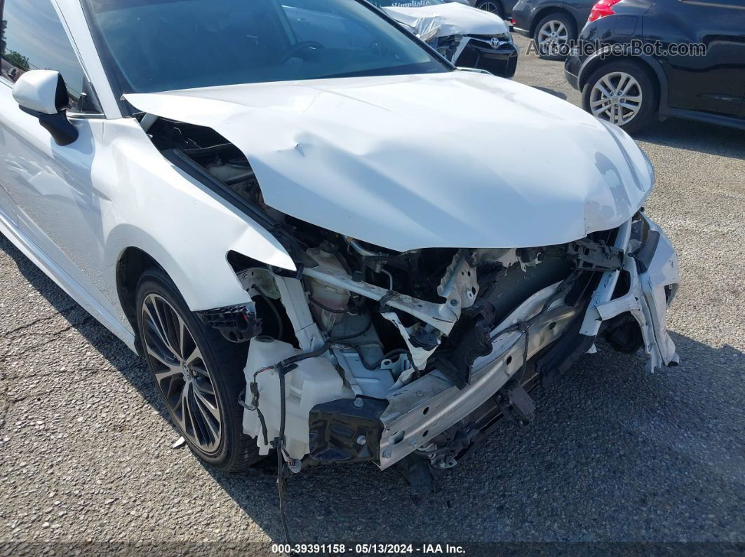 2019 Toyota Camry Se White vin: 4T1B11HKXKU252587