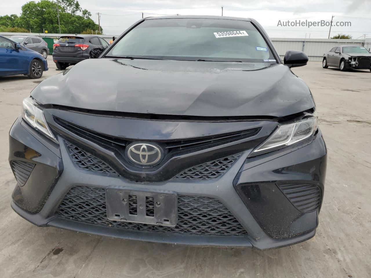 2019 Toyota Camry L Black vin: 4T1B11HKXKU258955