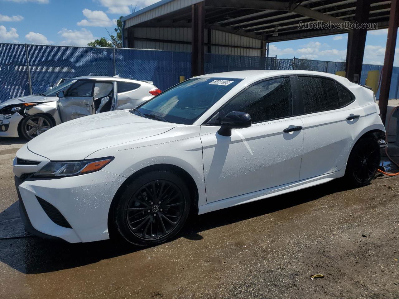 2019 Toyota Camry L White vin: 4T1B11HKXKU260673