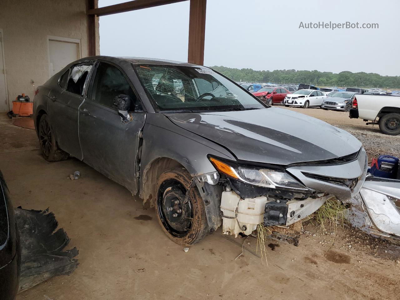 2019 Toyota Camry L Серебряный vin: 4T1B11HKXKU297867