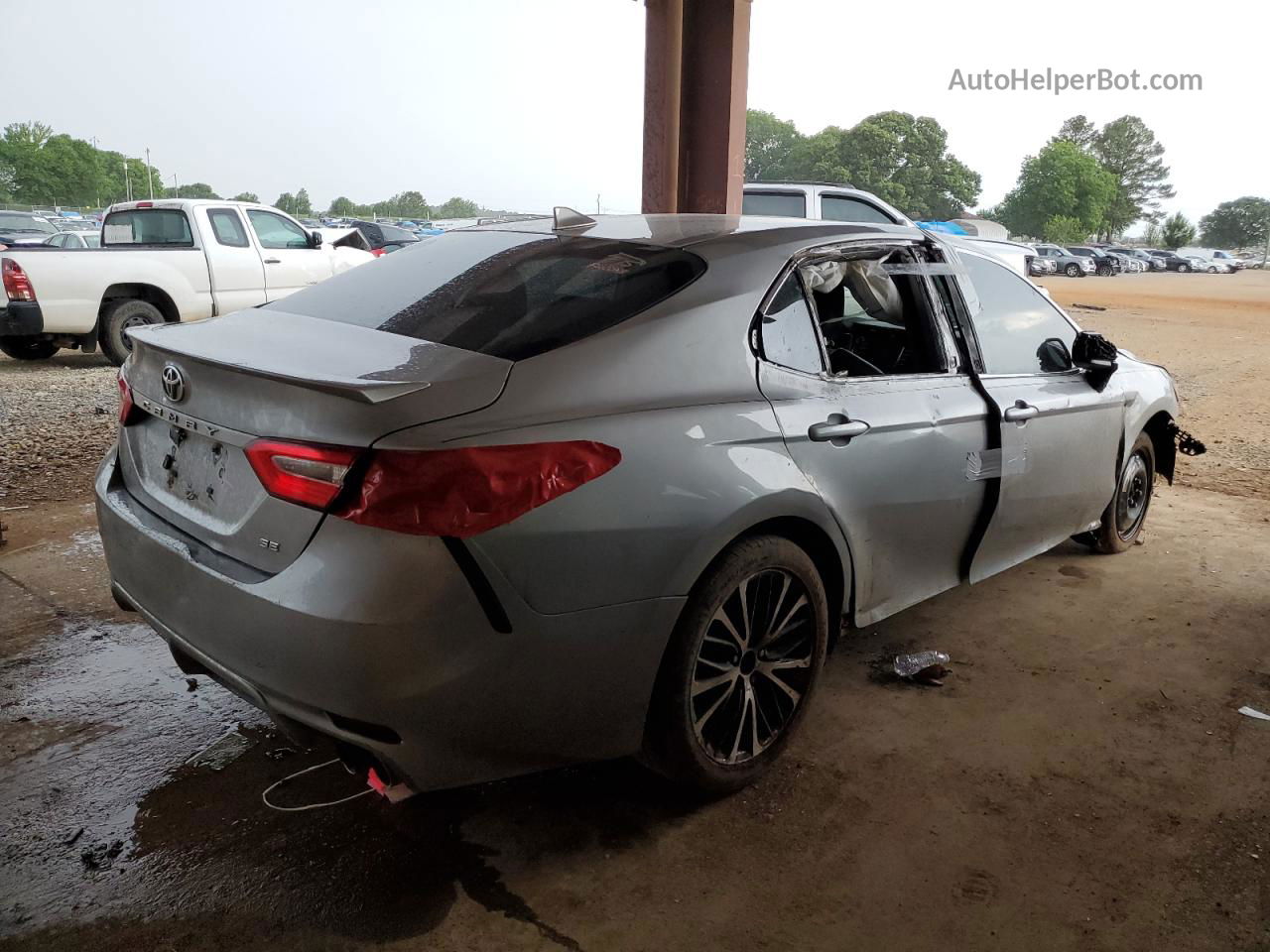 2019 Toyota Camry L Серебряный vin: 4T1B11HKXKU297867