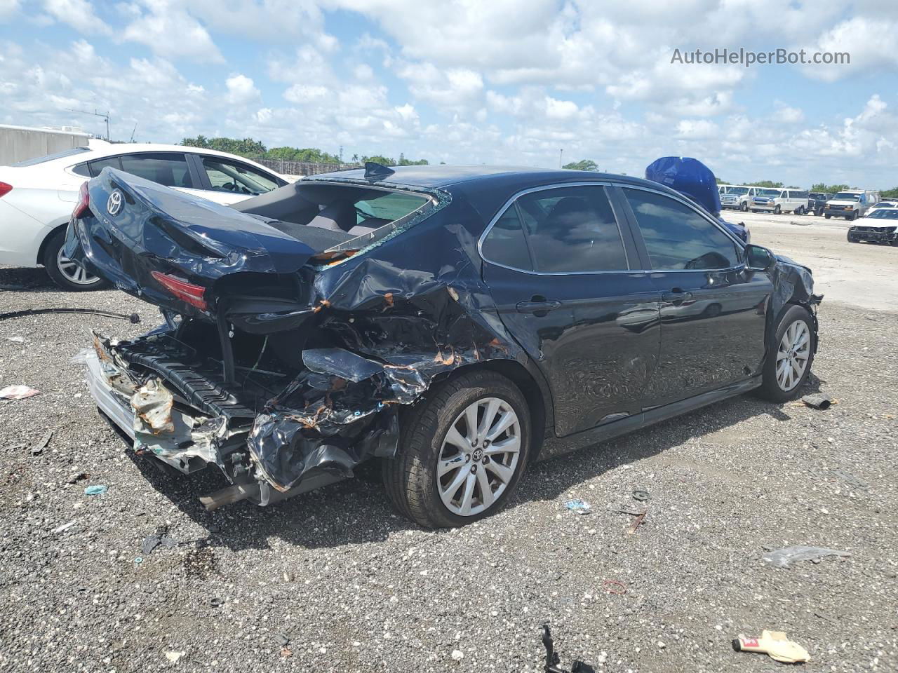 2019 Toyota Camry L Black vin: 4T1B11HKXKU731835