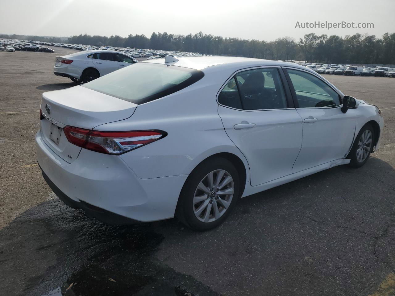 2019 Toyota Camry L White vin: 4T1B11HKXKU743192