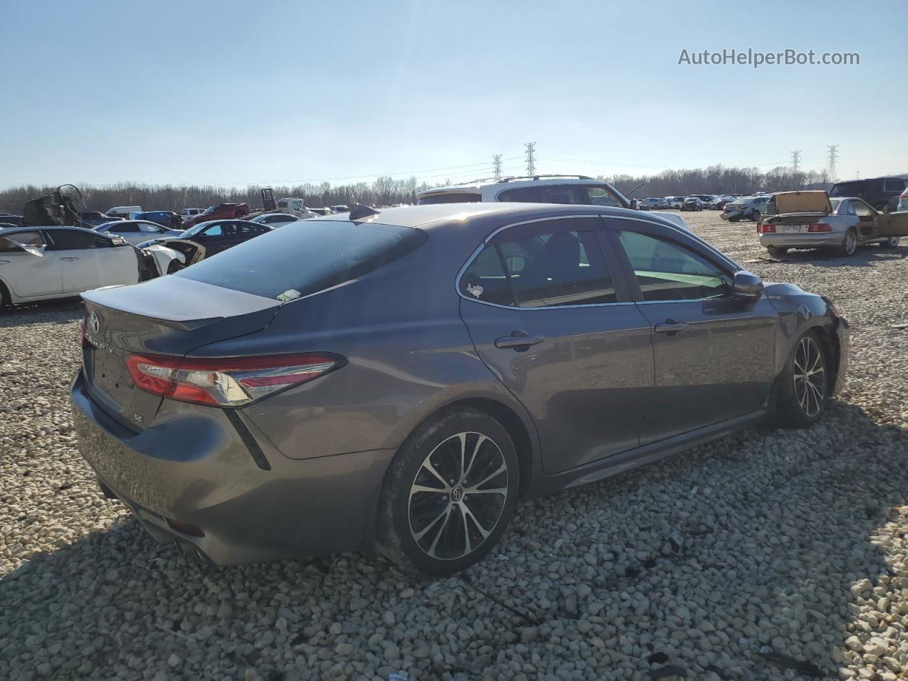 2019 Toyota Camry L Серый vin: 4T1B11HKXKU746478