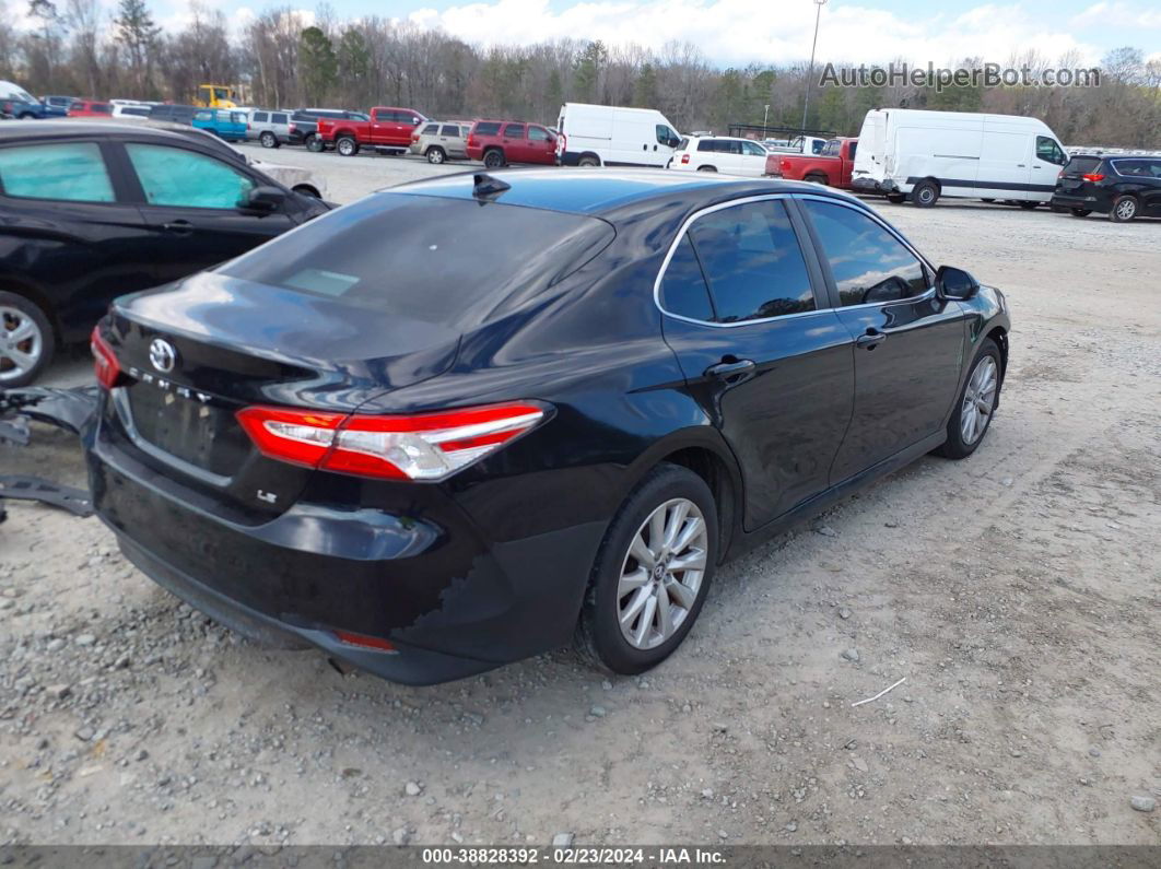 2019 Toyota Camry Le Черный vin: 4T1B11HKXKU774961