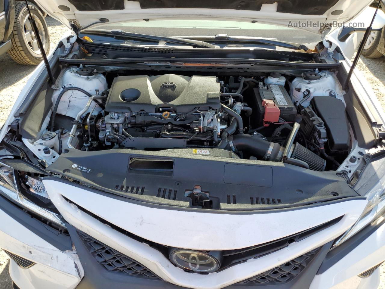 2019 Toyota Camry L White vin: 4T1B11HKXKU787841