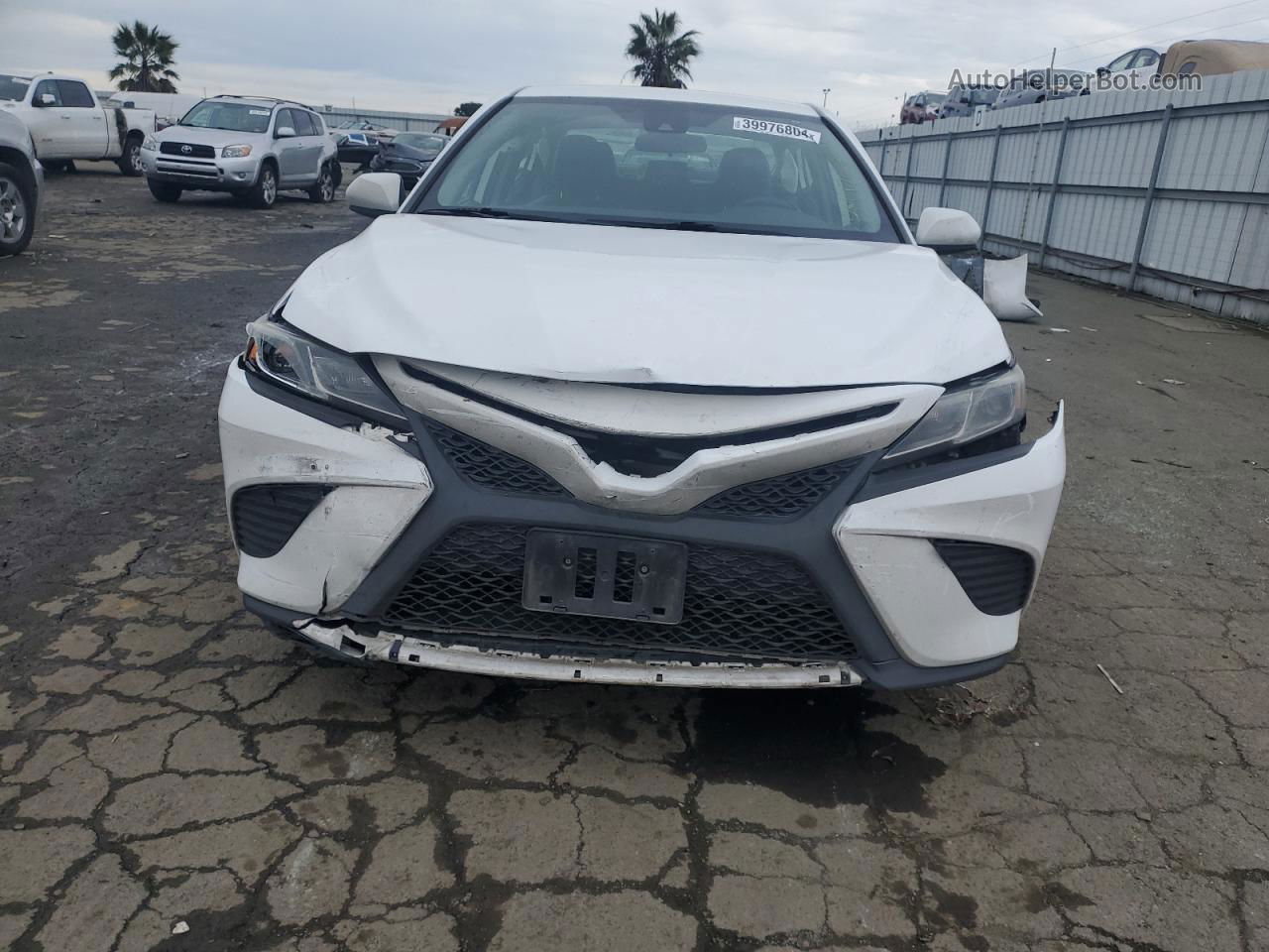 2019 Toyota Camry L White vin: 4T1B11HKXKU789248