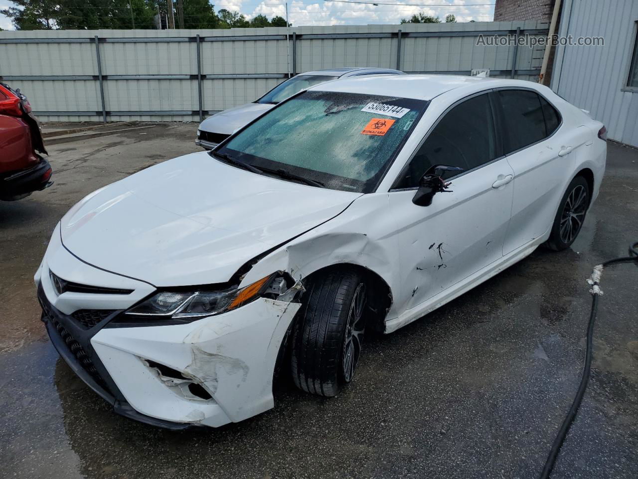 2019 Toyota Camry L White vin: 4T1B11HKXKU793462