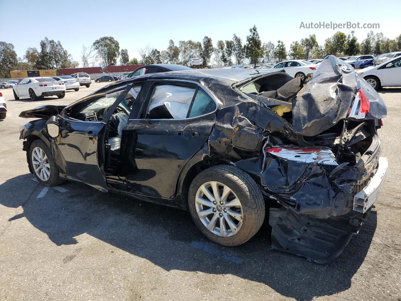 2019 Toyota Camry L Black vin: 4T1B11HKXKU834169