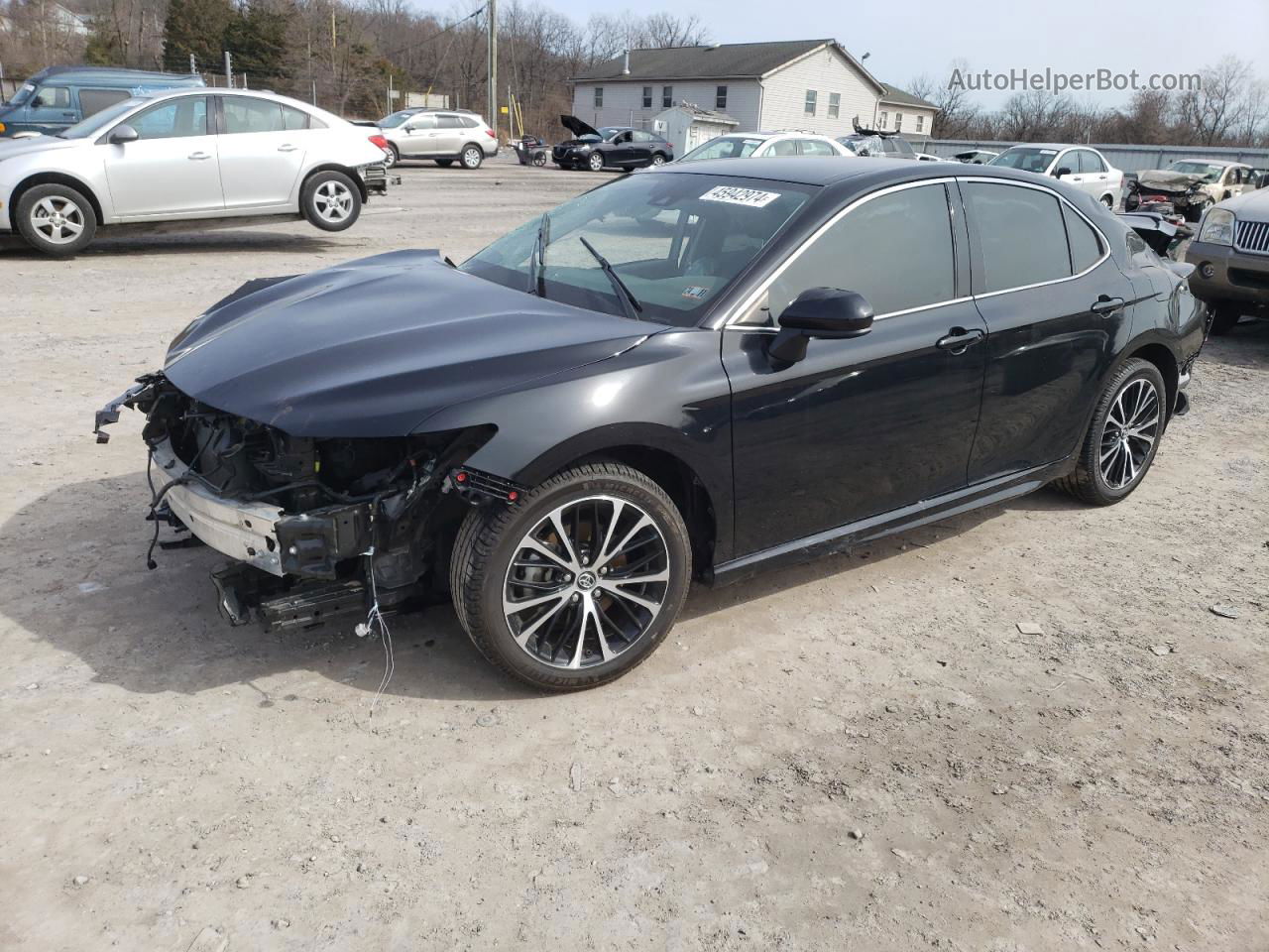 2019 Toyota Camry L Black vin: 4T1B11HKXKU835595