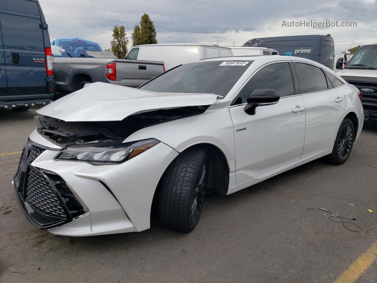 2019 Toyota Avalon Xle White vin: 4T1B21FB0KU010889