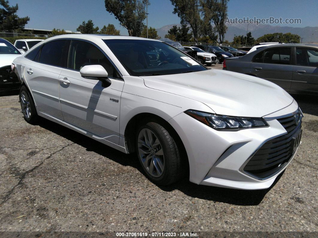 2019 Toyota Avalon Hybrid Xle White vin: 4T1B21FB7KU002983