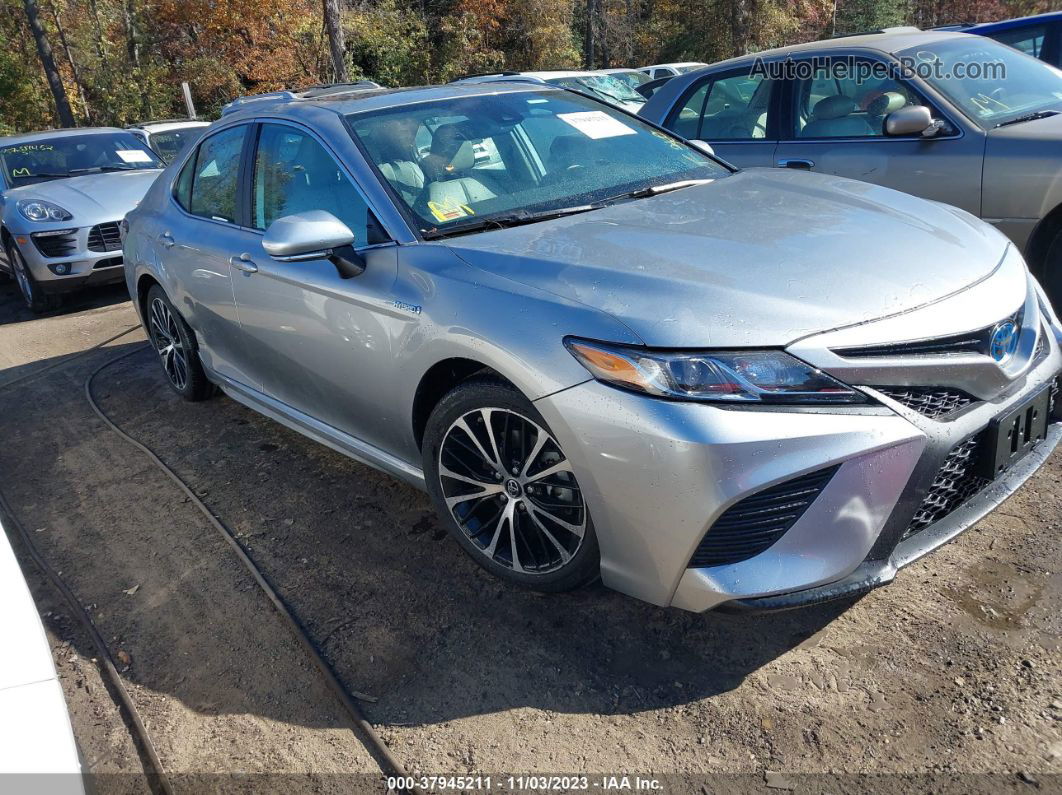 2019 Toyota Camry Hybrid Se Silver vin: 4T1B21HK0KU518549