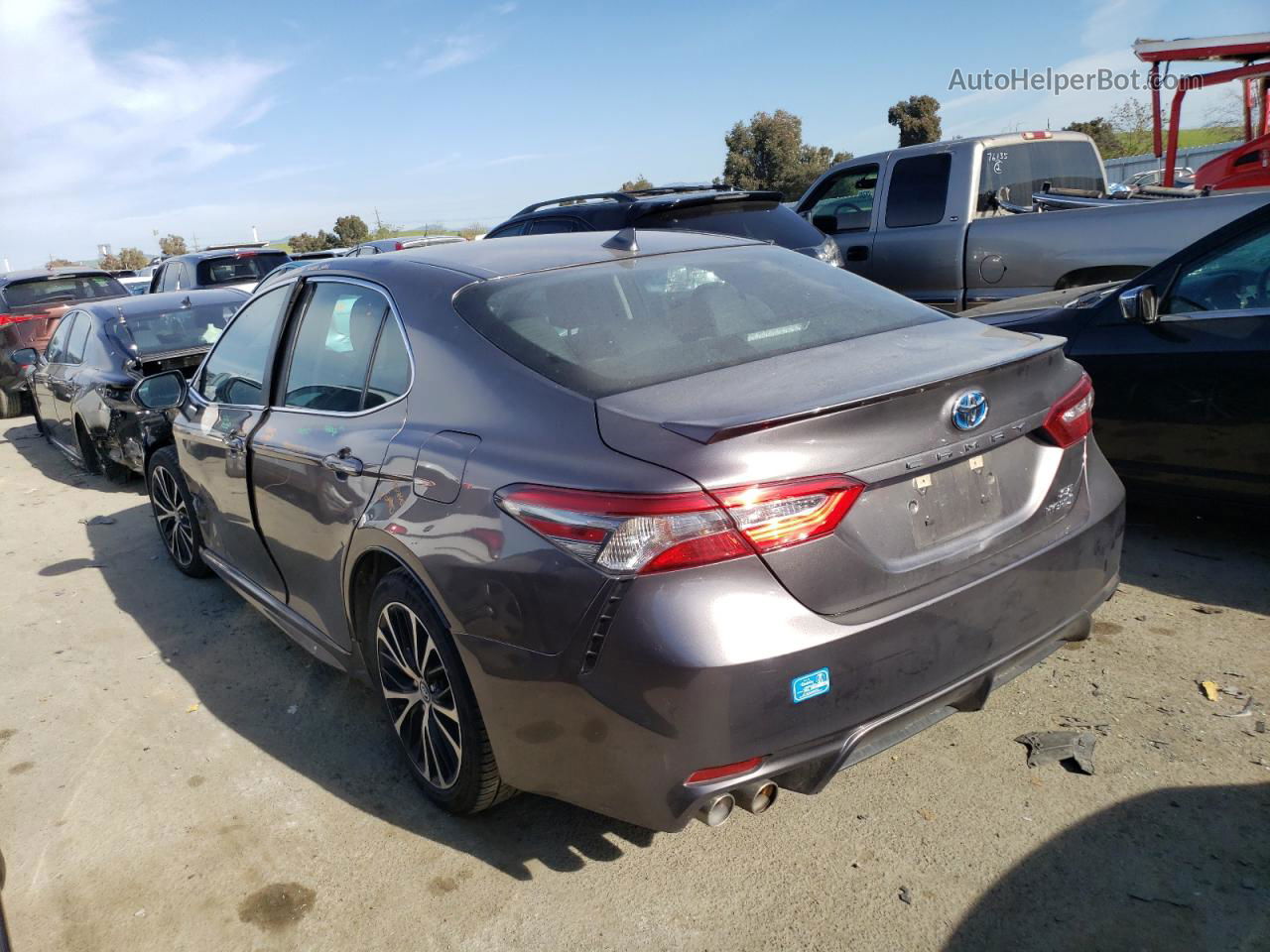 2019 Toyota Camry Hybrid Серый vin: 4T1B21HK0KU522004