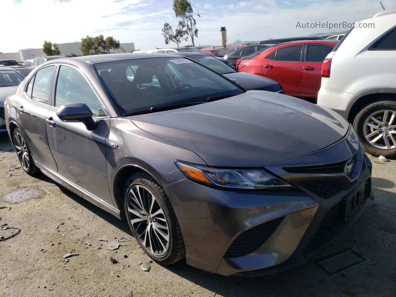 2019 Toyota Camry Hybrid Серый vin: 4T1B21HK0KU522004