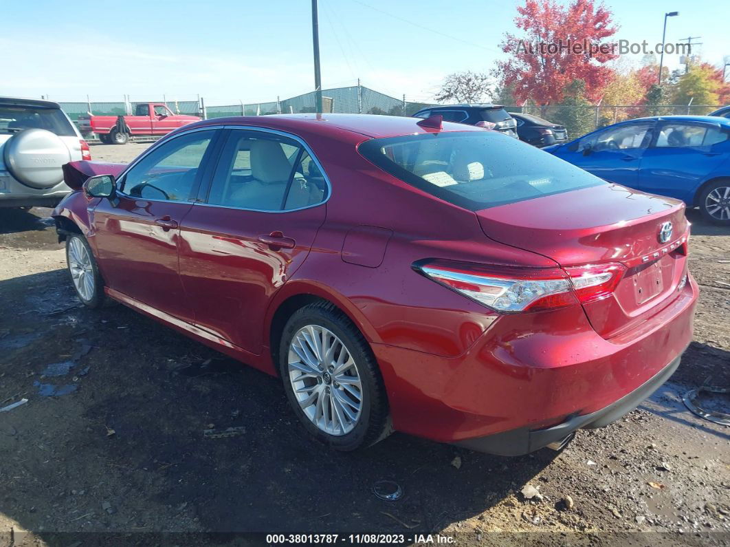 2019 Toyota Camry Hybrid Xle Red vin: 4T1B21HK1KU511674