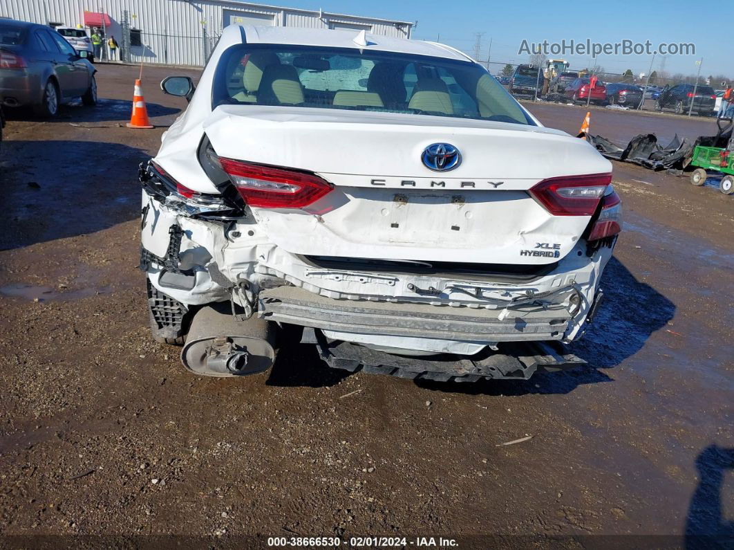 2019 Toyota Camry Hybrid Xle White vin: 4T1B21HK1KU516048