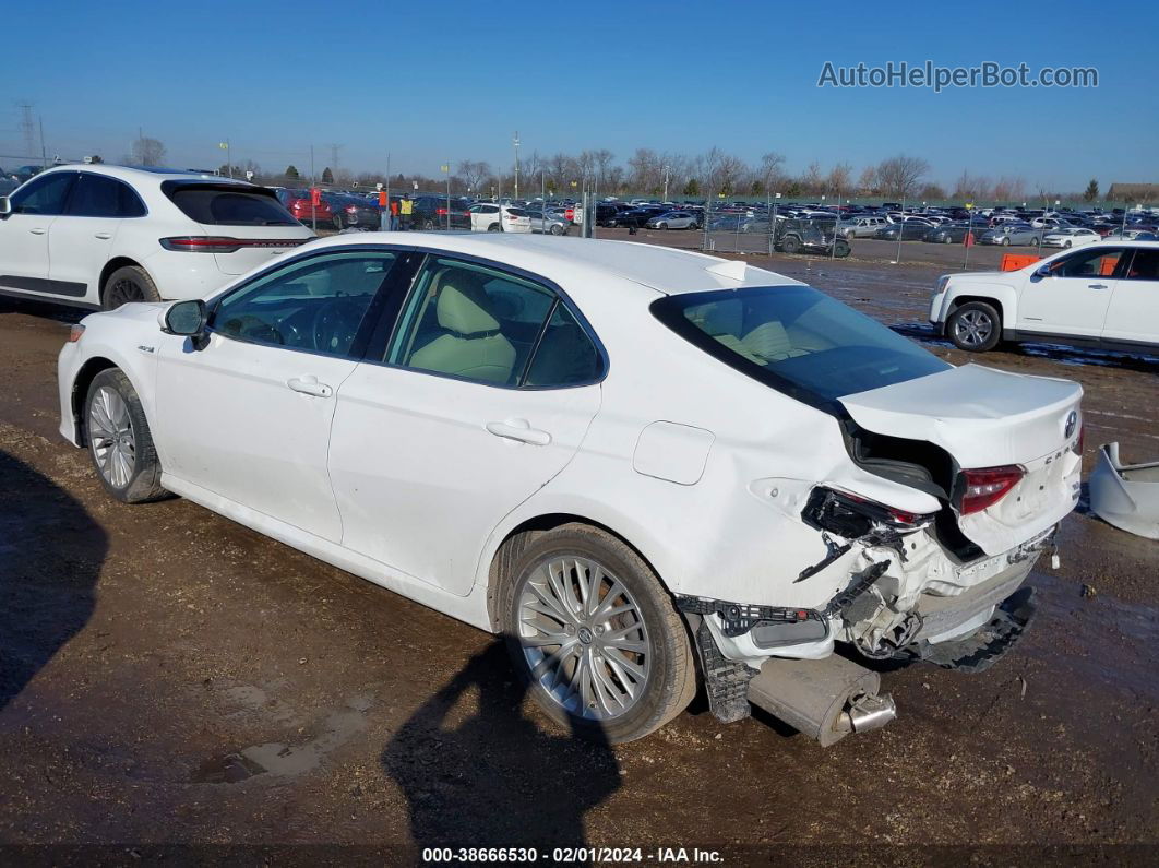 2019 Toyota Camry Hybrid Xle White vin: 4T1B21HK1KU516048