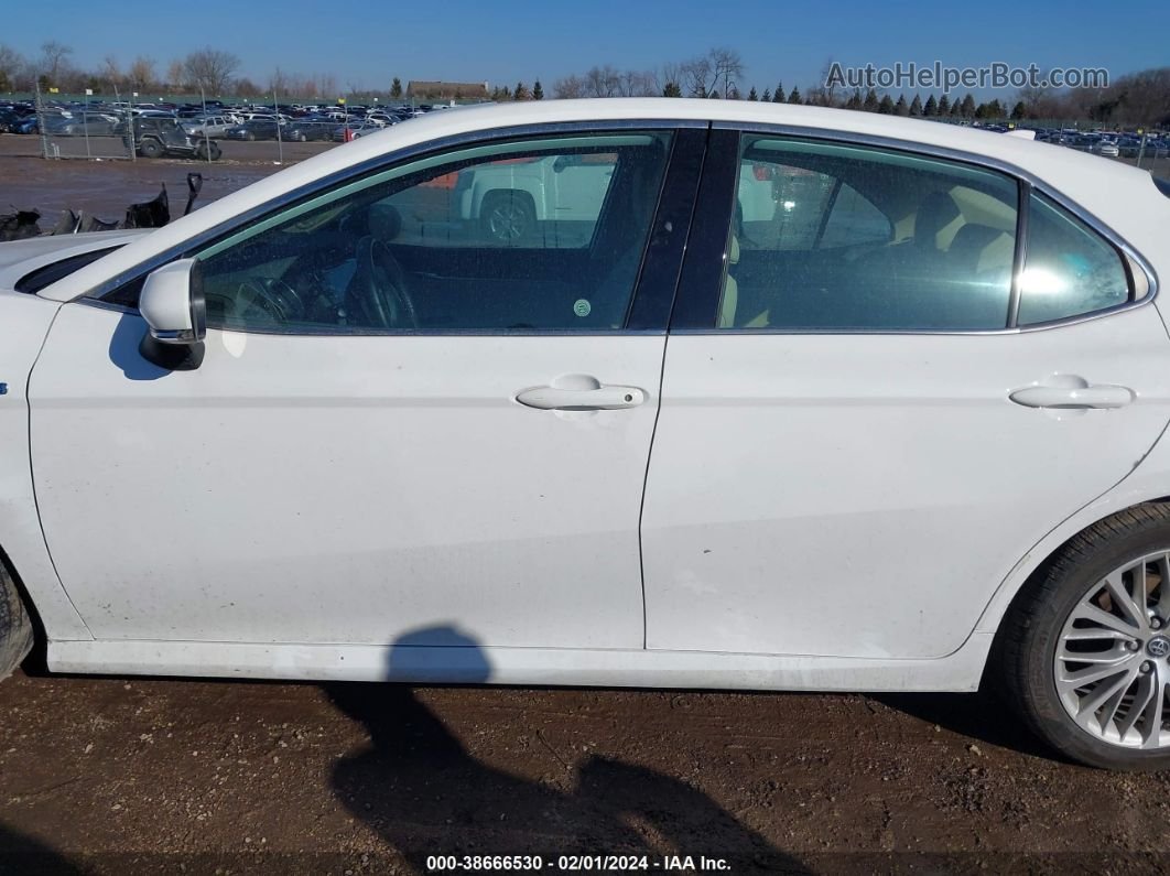 2019 Toyota Camry Hybrid Xle White vin: 4T1B21HK1KU516048