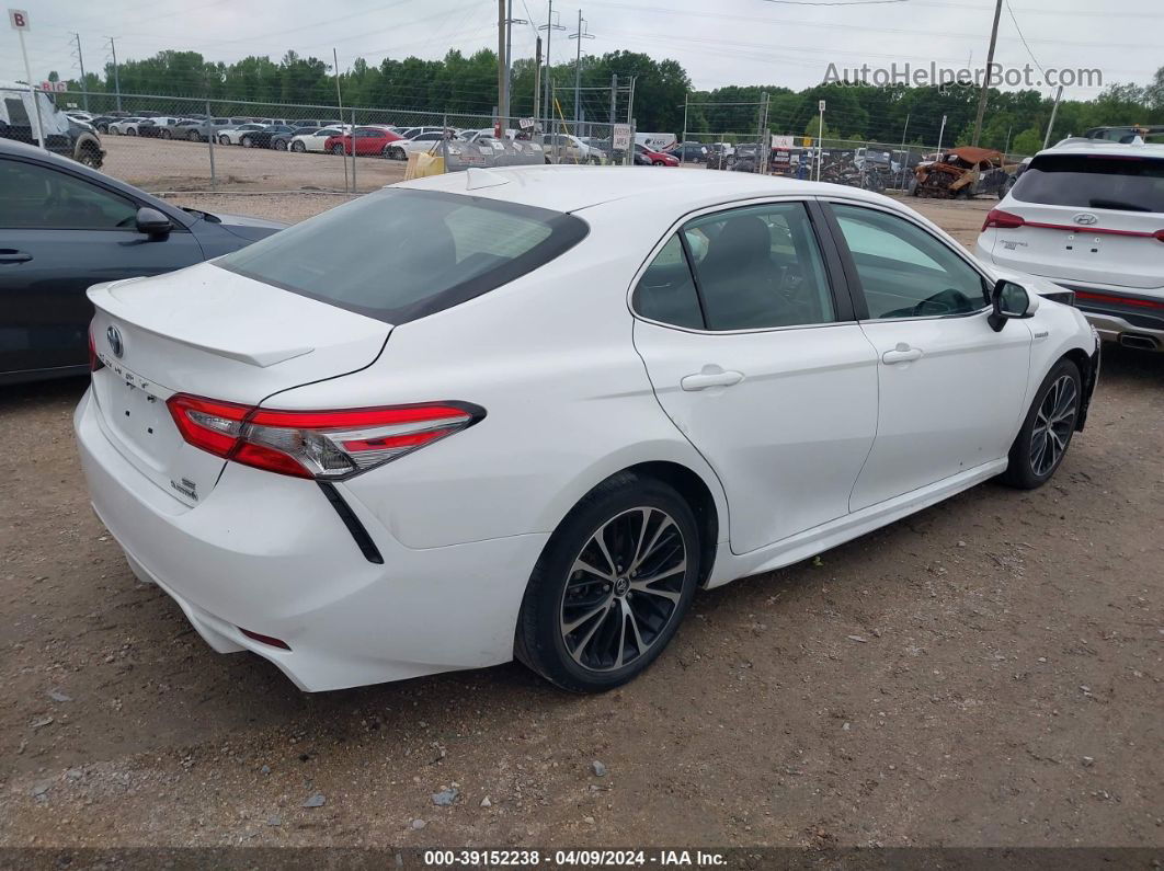 2019 Toyota Camry Hybrid Se White vin: 4T1B21HK2KU012060