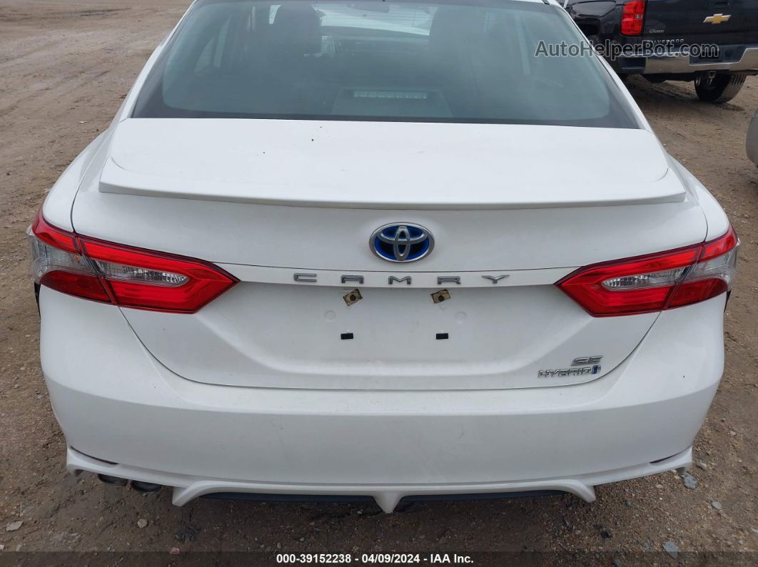 2019 Toyota Camry Hybrid Se Белый vin: 4T1B21HK2KU012060