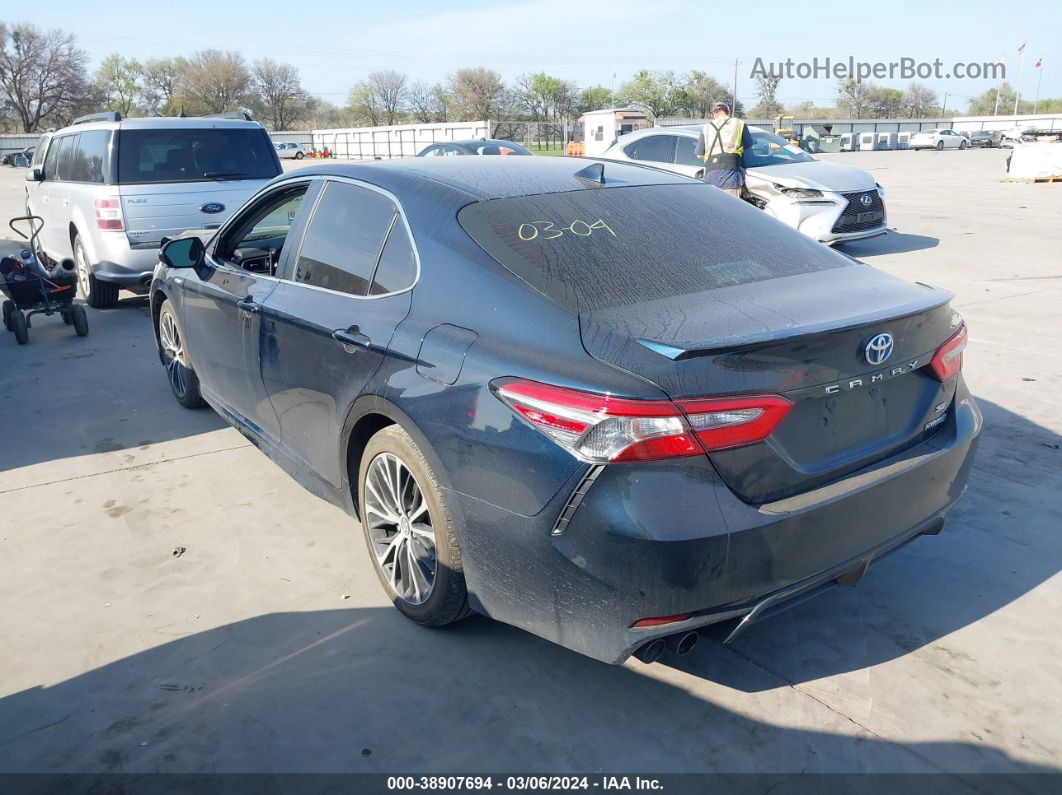 2019 Toyota Camry Hybrid Se Синий vin: 4T1B21HK4KU514326