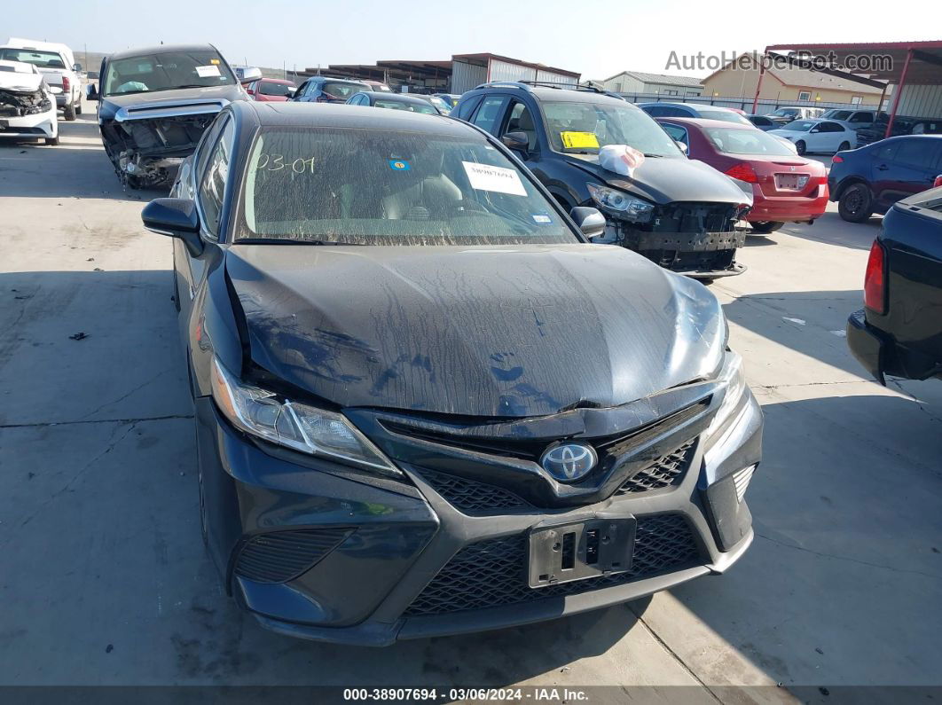 2019 Toyota Camry Hybrid Se Синий vin: 4T1B21HK4KU514326
