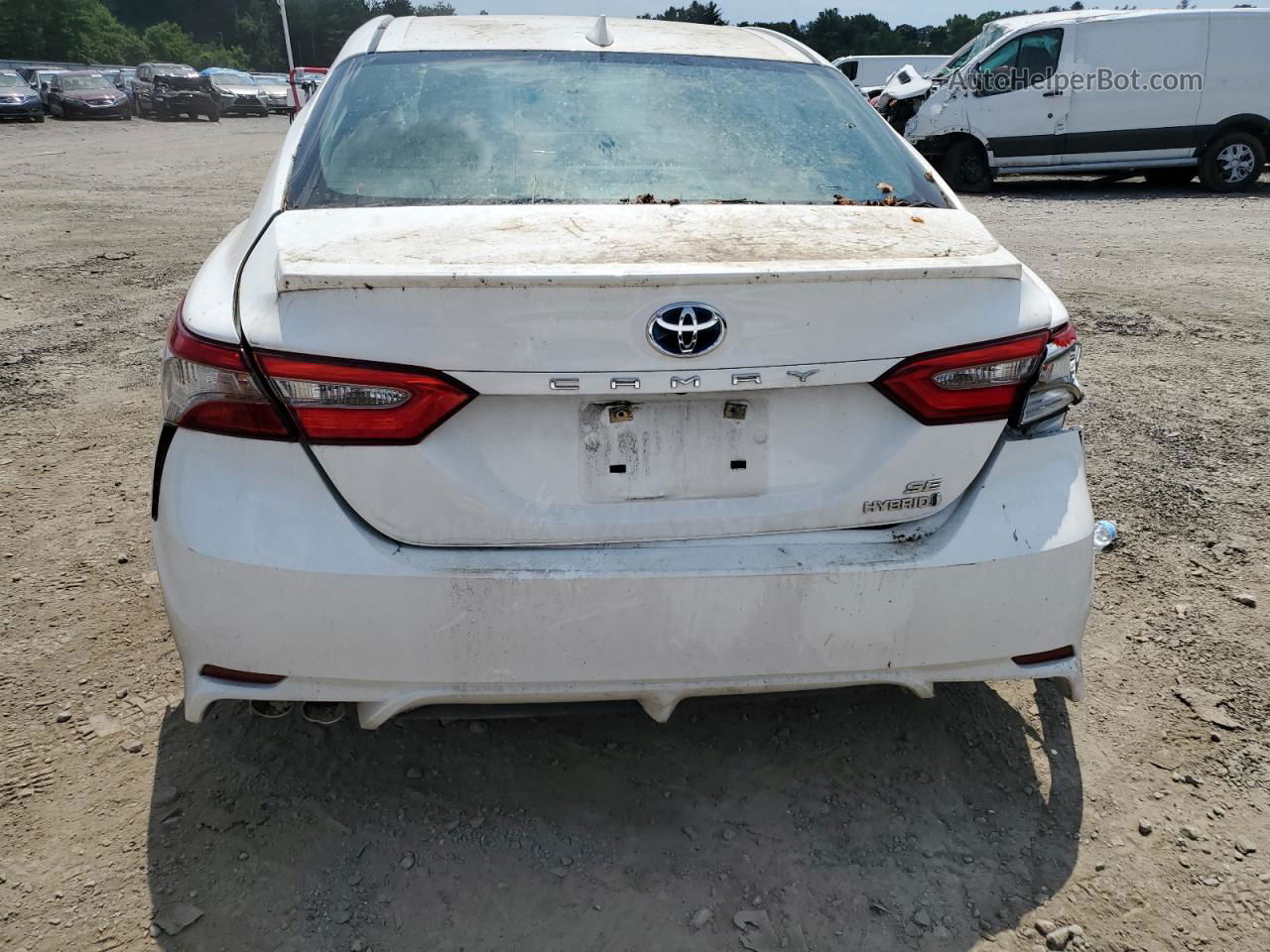 2019 Toyota Camry Hybrid White vin: 4T1B21HK5KU009900