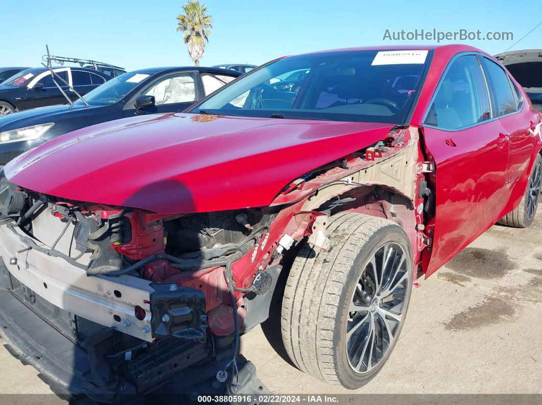 2019 Toyota Camry Hybrid Se Red vin: 4T1B21HK5KU012344