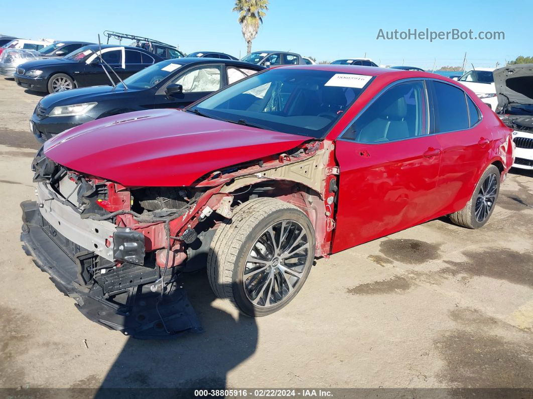 2019 Toyota Camry Hybrid Se Red vin: 4T1B21HK5KU012344